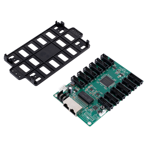 GloboStar® CARDULCO ZH-T12 90387 Professional LED Receiving Card 12 x HUB75 - Κάρτα Καναλιών για Ψηφιακές Οθόνες LED Video Wall - Loading Area W128 x H768 - Gray Level 65536 - Gigabit Network Linkable - DC 3.5~6V - IP20 Μ14.8 x Π9.6 x Υ1.7cm