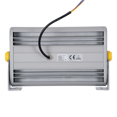 GLOBOSTAR® FLOODHENA 90445 Προβολέας Σποτ Wall Washer LED 36W 3060lm 30° AC 220-240V Αδιάβροχο IP67 Ultra Θερμό Λευκό 2200K - Bridgelux SMD Chip - Γκρι Ανθρακί - Μ30 x Π6 x Υ17cm - 3 Χρόνια Εγγύηση