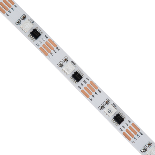 GLOBOSTAR® DIGIPRO 90599 Ψηφιακή Pixel Addressable Ταινία LED 9W/m 720lm/m 120° DC 12V IP20 30 x SMD 5050 Chip/m 30 x Pixel/m RGB Dimmable SPI/TTL Protocol IC TM1908 - Μ5000 x Π10 x Υ2mm - Ρολό 5 Μέτρων - 5 Χρόνια Εγγύηση