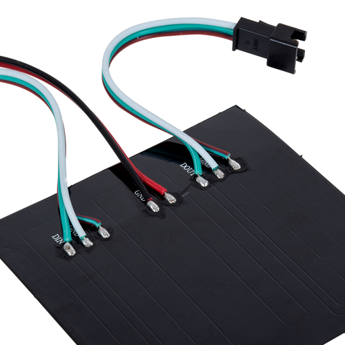 GloboStar® 90607 Digital Pixel Addressable Plate - Ψηφιακή Πλακέτα LED SMD 5050 15.3W/m 64LED/unit 64PIXEL/unit SPI/TTL Protocol IC WS2812/SK6812 1224lm/unit 120° DC 5V IP20 RGB - Μαύρο Σώμα - Μ80 x Π80 x Υ2mm - 5 Χρόνια Εγγύηση