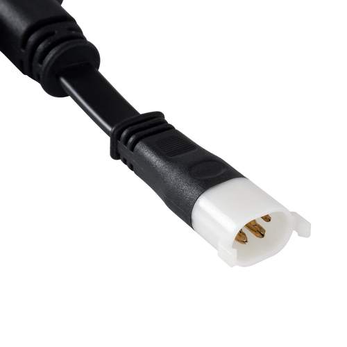 GLOBOSTAR® WWCONNECTOR 90709 5 Pin Σύνδεσμος Τροφοδοσίας I για Wall Washers & Προβολείς με Είσοδο 1 x Αρσενικό Βύσμα & Έξοδο 1 x Θηλυκό Βύσμα Αδιάβροχο IP65 - Μαύρο - Μ20 x Π11.5 x Υ1.5cm