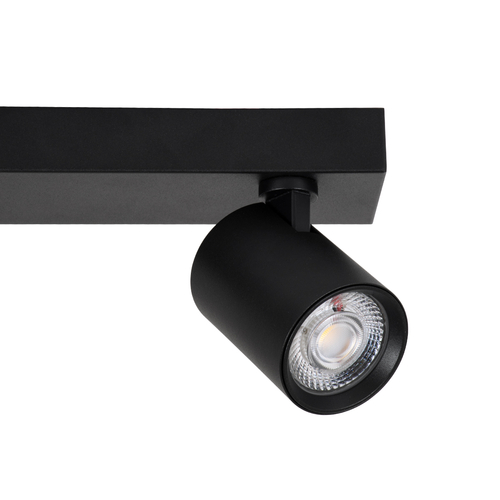 GLOBOSTAR® LEONARDO 60348 Μοντέρνο Φωτιστικό Οροφής LED 30W 3600lm 60° AC 220-240V IP20 Φυσικό Λευκό 4500K - Bridgelux COB - Μαύρο - Μ52 x Π7 x Υ11.8cm - 5 Χρόνια Εγγύηση