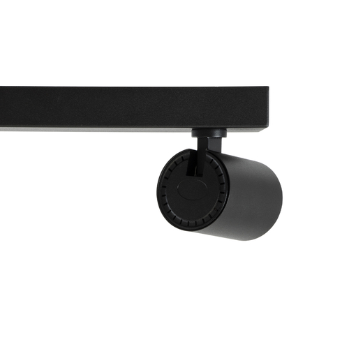 GLOBOSTAR® LEONARDO 60348 Μοντέρνο Φωτιστικό Οροφής LED 30W 3600lm 60° AC 220-240V IP20 Φυσικό Λευκό 4500K - Bridgelux COB - Μαύρο - Μ52 x Π7 x Υ11.8cm - 5 Χρόνια Εγγύηση