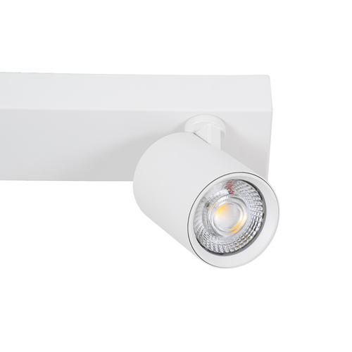 GLOBOSTAR® LEONARDO 60349 Μοντέρνο Φωτιστικό Οροφής LED 30W 3600lm 60° AC 220-240V IP20 Φυσικό Λευκό 4500K - Bridgelux COB - Λευκό - Μ52 x Π7 x Υ11.8cm - 5 Χρόνια Εγγύηση
