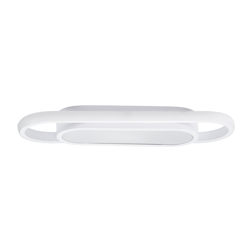 GLOBOSTAR® IGOR 61217 Μοντέρνο Φωτιστικό Οροφής LED 24W 2880lm 210° AC 220-240V IP20 Ρυθμιζόμενο Λευκό CCT με On/Off 2700K/4500K/6000K - Lumileds SMD Chip - Λευκό Ματ - Μ41 x Π13 x Υ4.5cm - 3 Χρόνια Εγγύηση