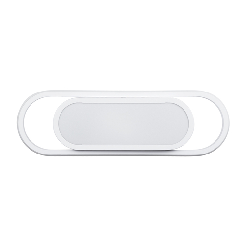 GLOBOSTAR® IGOR 61217 Μοντέρνο Φωτιστικό Οροφής LED 24W 2880lm 210° AC 220-240V IP20 Ρυθμιζόμενο Λευκό CCT με On/Off 2700K/4500K/6000K - Lumileds SMD Chip - Λευκό Ματ - Μ41 x Π13 x Υ4.5cm - 3 Χρόνια Εγγύηση