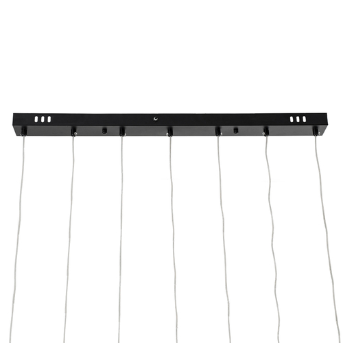 GLOBOSTAR® TEARS 61311 Μοντέρνο Κρεμαστό Φωτιστικό Οροφής LED 21W 2310lm 180° AC 220-240V IP20 Ρυθμιζόμενο Λευκό CCT με Χειριστήριο από 2700K έως 6000K Dimmable - Lumileds SMD Chip - Μαύρο Ματ - Μ70 x Π3.2 x Υ60cm - 3 Χρόνια Εγγύηση