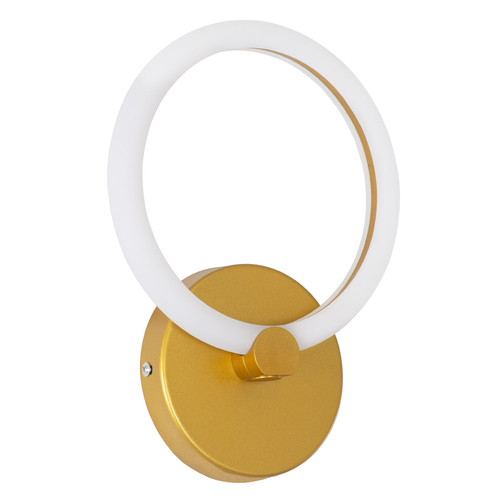 GLOBOSTAR® MATILDA 61340 Μοντέρνο Φωτιστικό Τοίχου - Απλίκα LED 8W 960lm 360° AC 220-240V IP20 Ρυθμιζόμενο Λευκό CCT με On/Off 2700K/4500K/6000K - Lumileds SMD Chip - Χρυσό - Μ20 x Π5 x Υ25.5cm - 3 Χρόνια Εγγύηση