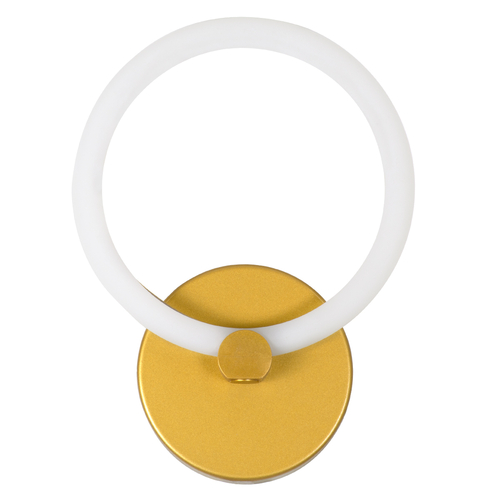 GLOBOSTAR® MATILDA 61340 Μοντέρνο Φωτιστικό Τοίχου - Απλίκα LED 8W 960lm 360° AC 220-240V IP20 Ρυθμιζόμενο Λευκό CCT με On/Off 2700K/4500K/6000K - Lumileds SMD Chip - Χρυσό - Μ20 x Π5 x Υ25.5cm - 3 Χρόνια Εγγύηση