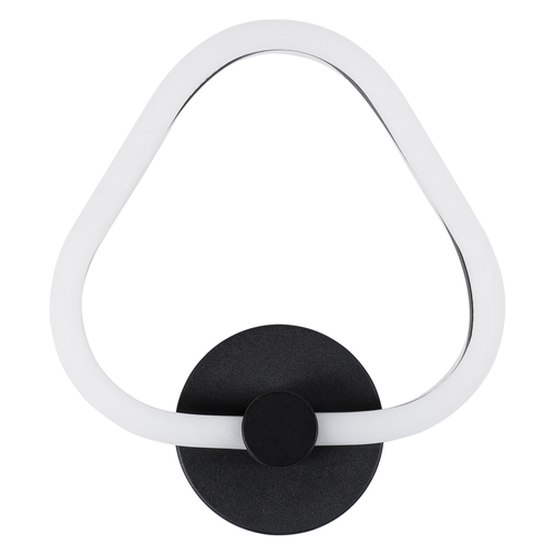 GLOBOSTAR® REGINA 61341 Μοντέρνο Φωτιστικό Τοίχου - Απλίκα LED 8W 960lm 360° AC 220-240V IP20 Ρυθμιζόμενο Λευκό CCT με On/Off 2700K/4500K/6000K - Lumileds SMD Chip - Μαύρο Ματ - Μ25 x Π7 x Υ28.5cm - 3 Χρόνια Εγγύηση