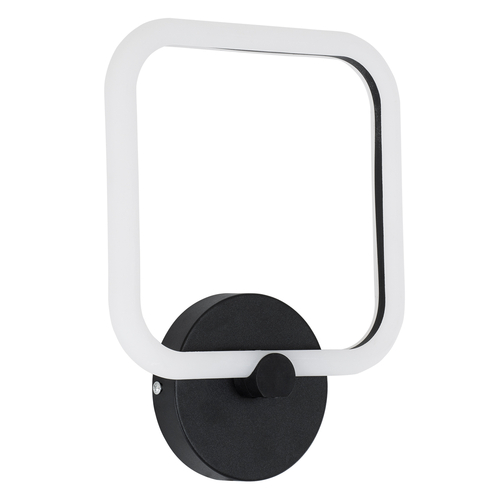 GLOBOSTAR® ELIZA 61343 Μοντέρνο Φωτιστικό Τοίχου - Απλίκα LED 8W 960lm 360° AC 220-240V IP20 Ρυθμιζόμενο Λευκό CCT με On/Off 2700K/4500K/6000K - Lumileds SMD Chip - Μαύρο Ματ - Μ22 x Π5 x Υ28.5cm - 3 Χρόνια Εγγύηση