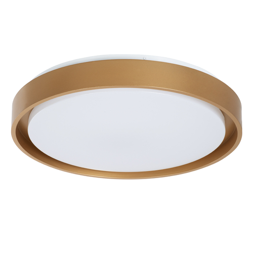 GLOBOSTAR® BARCHETTA 61399 Μοντέρνο Κρεμαστό Φωτιστικό Οροφής LED 72W 8306lm 120° AC 220-240V IP20 Ρυθμιζόμενο Λευκό CCT με Χειριστήριο από 2700K έως 6000K Dimmable - Lumileds SMD Chip - Χρυσό Ματ - Μ48 x Π48 x Υ8.2cm - 3 Χρόνια Εγγύηση