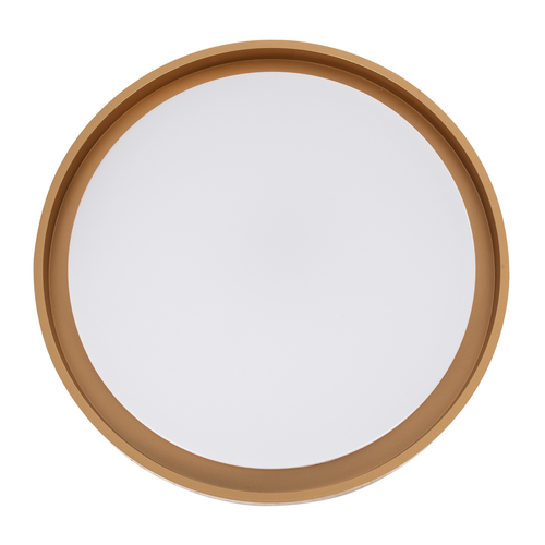 GLOBOSTAR® BARCHETTA 61399 Μοντέρνο Κρεμαστό Φωτιστικό Οροφής LED 72W 8306lm 120° AC 220-240V IP20 Ρυθμιζόμενο Λευκό CCT με Χειριστήριο από 2700K έως 6000K Dimmable - Lumileds SMD Chip - Χρυσό Ματ - Μ48 x Π48 x Υ8.2cm - 3 Χρόνια Εγγύηση