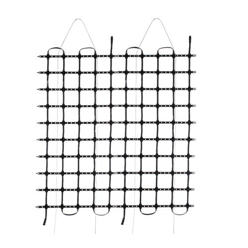 GloboStar® 90141 Digital Pixel Addressable Facade Soft Net Panel - Ψηφιακό Εύκαμπτο Δίχτυ Πάνελ Πρόσοψης Κτιρίων LED SMD 3535 75W/m2 100LED/m2 100PIXEL/m2 SPI/TTL Protocol IC UCS512B 4500lm/m2 120° DC 12V IP67 RGB - Μαύρο Σώμα - Μ100 x Π100 x Υ1.7cm