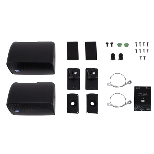 GLOBOSTAR® FDB ES104BT 98000 Επιτοίχιο Παθητικό Ηχείο Εγκαταστάσεων με Μετασχηματιστή 100V & 16Ω - 80W RMS (160W Peak) - 1 x 4 Inches LF & 1 x 0.8 Inches HF - Αδιάβροχο IP46 - Μαύρο - Μ14 x Π17 x Υ23cm - Σετ 2 Τεμαχίων - 2 Χρόνια Εγγύηση