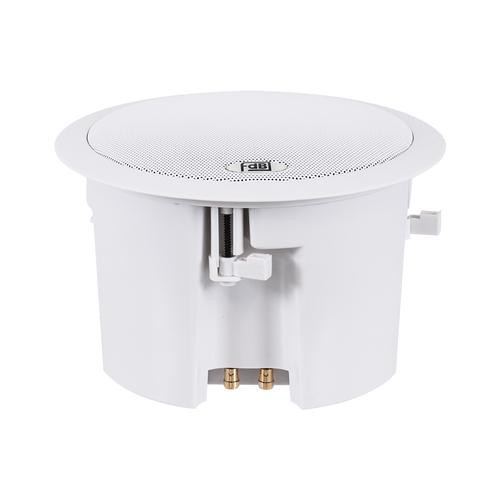 GLOBOSTAR® FDB C600T 98012 Χωνευτό Παθητικό Ηχείο Εγκαταστάσεων με Μετασχηματιστή 100V & 8Ω - 40W RMS (80W Peak) - 1 x 6 Inches LF & 1 x 1 Inches HF - IP20 - Λευκό - Μ23.9 x Π23.9 x Υ15.3cm / Q20.5 x 13.9cm - 2 Χρόνια Εγγύηση