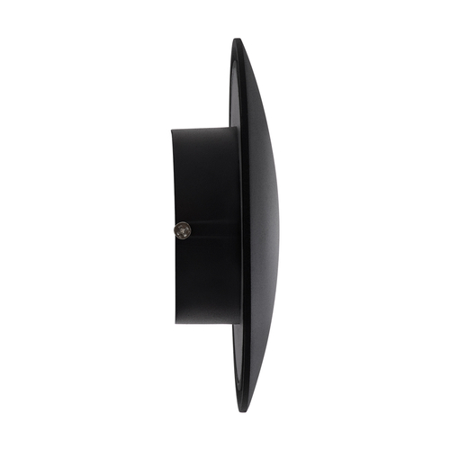 GLOBOSTAR® HELIO-R 60659 Μοντέρνο Φωτιστικό Τοίχου - Απλίκα LED 7W 700lm 120° AC 220-240V Αδιάβροχο IP65 Θερμό Λευκό 2700K - Lumileds SMD Chip & TÜV SÜD Driver - Μαύρο Ματ - Μ16 x Π5 x Υ16cm - 5 Χρόνια Εγγύηση