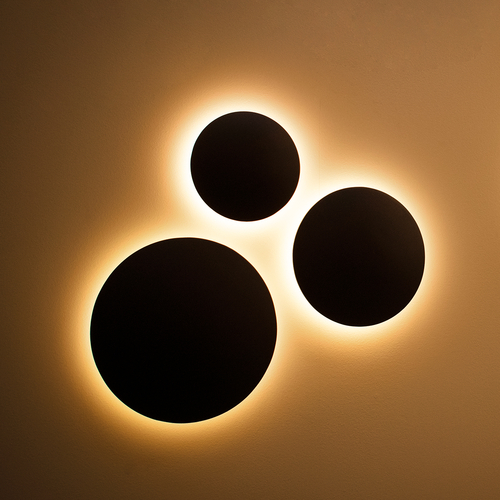 GLOBOSTAR® HELIO-R 60661 Μοντέρνο Φωτιστικό Τοίχου - Απλίκα LED 12W 1380lm 120° AC 220-240V Αδιάβροχο IP65 Θερμό Λευκό 2700K - Lumileds SMD Chip & TÜV SÜD Driver - Μαύρο Ματ - Μ26 x Π26 x Υ5cm - 5 Χρόνια Εγγύηση