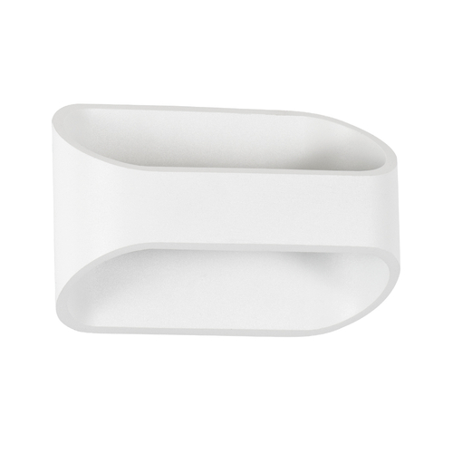 GLOBOSTAR® EDEN 60665 Μοντέρνο Φωτιστικό Τοίχου - Απλίκα LED 10W 1000lm 60° AC 220-240V IP20 Φυσικό Λευκό 4500K - Bridgelux COB Chip & TÜV SÜD Driver - Λευκό Ματ - Μ16 x Π10.5 x Υ9cm - 3 Χρόνια Εγγύηση