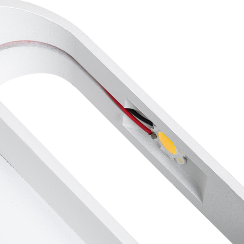 GLOBOSTAR® EDEN 60665 Μοντέρνο Φωτιστικό Τοίχου - Απλίκα LED 10W 1000lm 60° AC 220-240V IP20 Φυσικό Λευκό 4500K - Bridgelux COB Chip & TÜV SÜD Driver - Λευκό Ματ - Μ16 x Π10.5 x Υ9cm - 3 Χρόνια Εγγύηση