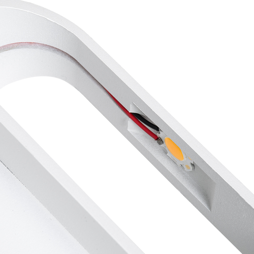 GLOBOSTAR® EDEN 60666 Μοντέρνο Φωτιστικό Τοίχου - Απλίκα LED 10W 950lm 60° AC 220-240V IP20 Θερμό Λευκό 2700K - Bridgelux COB Chip & TÜV SÜD Driver - Λευκό Ματ - Μ16 x Π10.5 x Υ9cm - 3 Χρόνια Εγγύηση