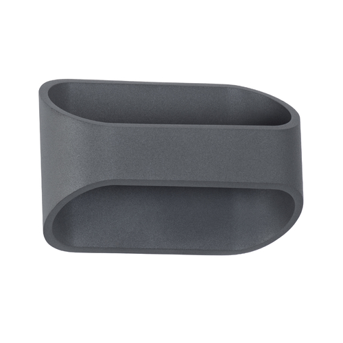 GLOBOSTAR® EDEN 60668 Μοντέρνο Φωτιστικό Τοίχου - Απλίκα LED 10W 950lm 60° AC 220-240V IP20 Θερμό Λευκό 2700K - Bridgelux COB Chip & TÜV SÜD Driver - Γκρι Ανθρακί Ματ - Μ16 x Π10.5 x Υ9cm - 3 Χρόνια Εγγύηση