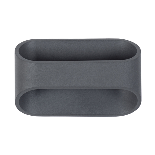 GLOBOSTAR® EDEN 60668 Μοντέρνο Φωτιστικό Τοίχου - Απλίκα LED 10W 950lm 60° AC 220-240V IP20 Θερμό Λευκό 2700K - Bridgelux COB Chip & TÜV SÜD Driver - Γκρι Ανθρακί Ματ - Μ16 x Π10.5 x Υ9cm - 3 Χρόνια Εγγύηση