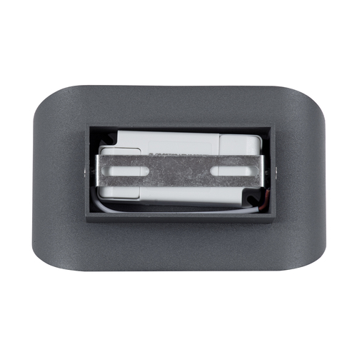 GLOBOSTAR® EDEN 60668 Μοντέρνο Φωτιστικό Τοίχου - Απλίκα LED 10W 950lm 60° AC 220-240V IP20 Θερμό Λευκό 2700K - Bridgelux COB Chip & TÜV SÜD Driver - Γκρι Ανθρακί Ματ - Μ16 x Π10.5 x Υ9cm - 3 Χρόνια Εγγύηση