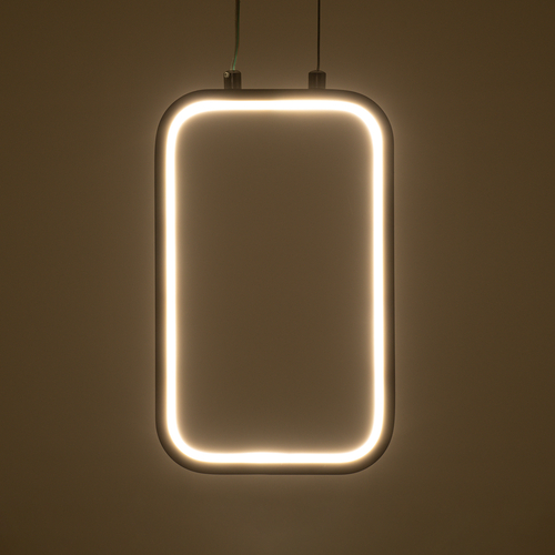 GLOBOSTAR® DEROBA 61299 Μοντέρνο Κρεμαστό Φωτιστικό Οροφής LED 12W 1320lm 360° AC 220-240V IP20 Ρυθμιζόμενο Λευκό CCT με On/Off 2700K/4500K/6000K - Lumileds SMD Chip - Λευκό Ματ - Μ16 x Π1.6 x Υ25.5cm - 3 Χρόνια Εγγύηση