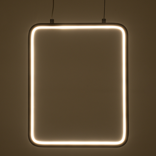 GLOBOSTAR® NEROBA 61303 Μοντέρνο Κρεμαστό Φωτιστικό Οροφής LED 18W 1980lm 360° AC 220-240V IP20 Ρυθμιζόμενο Λευκό CCT με On/Off 2700K/4500K/6000K - Lumileds SMD Chip - Λευκό Ματ - Μ29 x Π2 x Υ36cm - 3 Χρόνια Εγγύηση