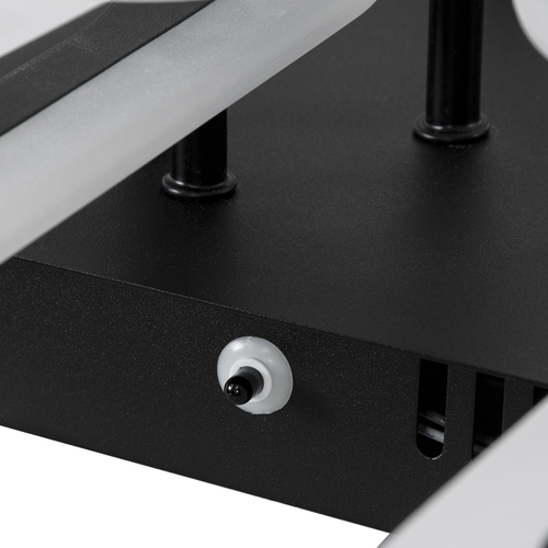 GLOBOSTAR® ROYAL-S 61325 Μοντέρνο Φωτιστικό Οροφής LED 135W 16200lm 360° AC 220-240V IP20 Ρυθμιζόμενο Λευκό CCT με Χειριστήριο από 2700K έως 6000K Dimmable - Lumileds SMD Chip - Μαύρο Ματ - Μ58.5 x Π58.5 x Υ12cm - 3 Χρόνια Εγγύηση