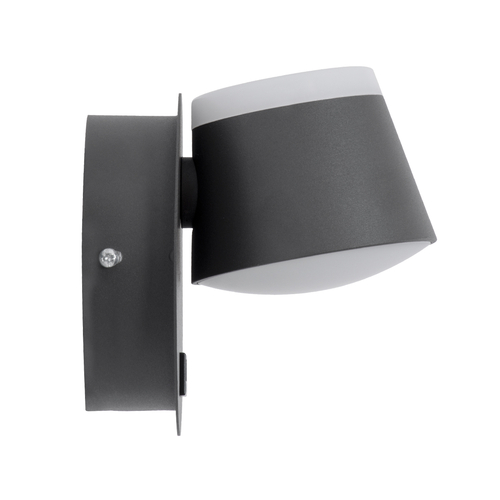 GLOBOSTAR® REGENCY 61375 Μοντέρνο Φωτιστικό Τοίχου - Απλίκα Ξενοδοχείου Reading Light με Φορτιστή USB 3A LED 8W 920lm 120° AC 220-240V IP20 Φυσικό Λευκό 4500K - Bridgelux SMD Chip & TÜV SÜD Driver - Γκρι Ανθρακί Ματ - Μ12 x Π12 x Υ13cm - 3 Χρόνια Εγγύηση