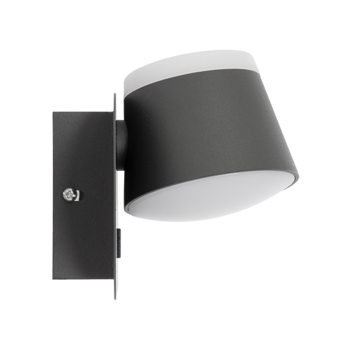 GLOBOSTAR® REGENCY 61378 Μοντέρνο Φωτιστικό Τοίχου - Απλίκα Ξενοδοχείου Reading Light με Φορτιστή USB 3A LED 16W 1840lm 120° AC 220-240V IP20 Φυσικό Λευκό 4500K - Bridgelux SMD Chip & TÜV SÜD Driver - Γκρι Ανθρακί Ματ - Μ16.5 x Π12 x Υ10cm - 3 Χρόνια Εγγύηση