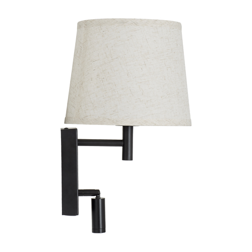 GLOBOSTAR® ROULETTE-R 61379 Μοντέρνο Φωτιστικό Τοίχου - Απλίκα Ξενοδοχείου Reading Light με Φορτιστή USB 3A & Ντουί 1 x E27 LED 3W 360lm 36° & 360° AC 220-240V IP20 Φυσικό Λευκό 4500K - Bridgelux COB Chip & TÜV SÜD Driver - Μαύρο & Μπεζ - Μ22 x Π23.5 x Υ37cm - Σετ 2 Τεμαχίων - 3 Χρόνια Εγγύηση