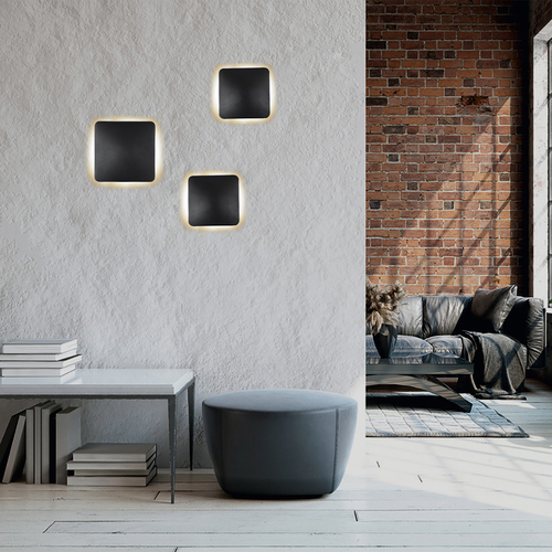 GLOBOSTAR® HELIO-S 60496 Μοντέρνο Φωτιστικό Τοίχου - Απλίκα LED 10W 1200lm 120° AC 220-240V Αδιάβροχο IP65 Φυσικό Λευκό 4500K - Lumileds SMD Chip & TÜV SÜD Driver - Μαύρο Ματ - Μ21 x Π5 x Υ21cm - 5 Χρόνια Εγγύηση