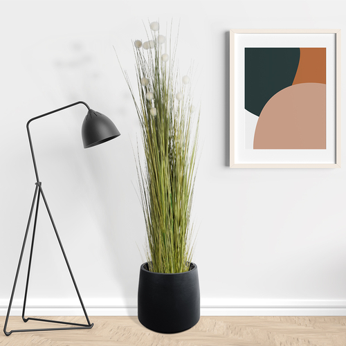 GloboStar® Artificial Garden ERIOPHORUM ANGUSTIFOLIUM COTTON GRASS 20074 Τεχνητό Διακοσμητικό Φυτό Γρασίδι του Βαμβακιού Υ170cm