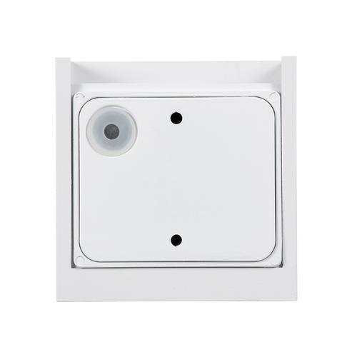 GLOBOSTAR® AXIS-S 60560 Μοντέρνο Φωτιστικό Τοίχου - Απλίκα LED 10W 1150lm 5°/60° AC 220-240V Αδιάβροχο IP65 Θερμό Λευκό 2700K - Bridgelux COB Chip & TÜV SÜD Driver - Λευκό Ματ - Μ10 x Π10 x Υ10cm - 5 Χρόνια Εγγύηση