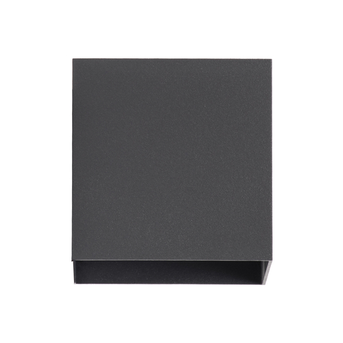 GLOBOSTAR® AXIS-S 60561 Μοντέρνο Φωτιστικό Τοίχου - Απλίκα LED 10W 1150lm 5°/60° AC 220-240V Αδιάβροχο IP65 Θερμό Λευκό 2700K - Bridgelux COB Chip & TÜV SÜD Driver - Γκρι Ανθρακί Ματ - Μ10 x Π10 x Υ10cm - 5 Χρόνια Εγγύηση