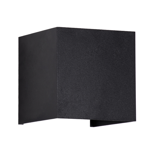 GLOBOSTAR® AXIS-S 60562 Μοντέρνο Φωτιστικό Τοίχου - Απλίκα LED 10W 1150lm 5°/60° AC 220-240V Αδιάβροχο IP65 Θερμό Λευκό 2700K - Bridgelux COB Chip & TÜV SÜD Driver - Μαύρο Ματ - Μ10 x Π10 x Υ10cm - 5 Χρόνια Εγγύηση