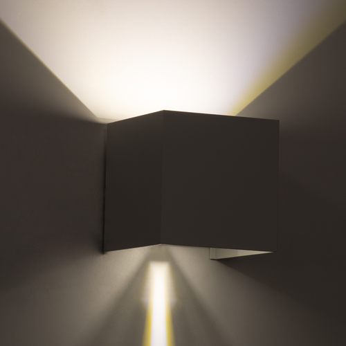 GLOBOSTAR® AXIS-S 60563 Μοντέρνο Φωτιστικό Τοίχου - Απλίκα LED 10W 1200lm 5°/60° AC 220-240V Αδιάβροχο IP65 Φυσικό Λευκό 4500K - Bridgelux COB Chip & TÜV SÜD Driver - Λευκό Ματ - Μ10 x Π10 x Υ10cm - 5 Χρόνια Εγγύηση