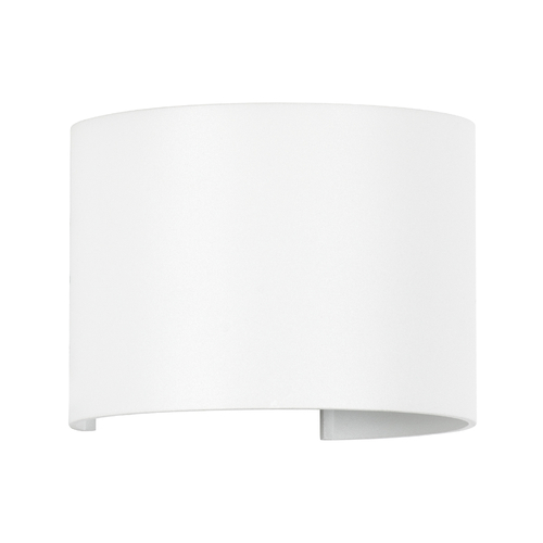 GLOBOSTAR® AXIS-R 60635 Μοντέρνο Φωτιστικό Τοίχου - Απλίκα LED 10W 1150lm 5°/60° AC 220-240V Αδιάβροχο IP65 Θερμό Λευκό 2700K - Bridgelux COB Chip & TÜV SÜD Driver - Λευκό Ματ - Μ10 x Π10 x Υ10cm - 5 Χρόνια Εγγύηση