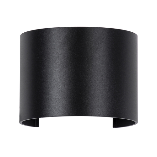 GLOBOSTAR® AXIS-R 60637 Μοντέρνο Φωτιστικό Τοίχου - Απλίκα LED 10W 1150lm 5°/60° AC 220-240V Αδιάβροχο IP65 Θερμό Λευκό 2700K - Bridgelux COB Chip & TÜV SÜD Driver - Μαύρο Ματ - Μ10 x Π10 x Υ10cm - 5 Χρόνια Εγγύηση