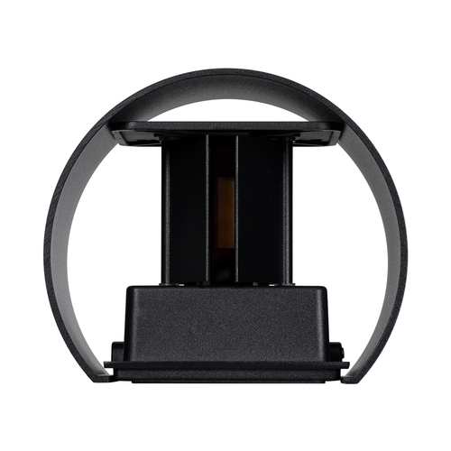 GLOBOSTAR® AXIS-R 60637 Μοντέρνο Φωτιστικό Τοίχου - Απλίκα LED 10W 1150lm 5°/60° AC 220-240V Αδιάβροχο IP65 Θερμό Λευκό 2700K - Bridgelux COB Chip & TÜV SÜD Driver - Μαύρο Ματ - Μ10 x Π10 x Υ10cm - 5 Χρόνια Εγγύηση