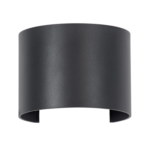 GLOBOSTAR® AXIS-R 60639 Μοντέρνο Φωτιστικό Τοίχου - Απλίκα LED 10W 1200lm 5°/60° AC 220-240V Αδιάβροχο IP65 Φυσικό Λευκό 4500K - Bridgelux COB Chip & TÜV SÜD Driver - Γκρι Ανθρακί Ματ - Μ10 x Π10 x Υ10cm - 5 Χρόνια Εγγύηση