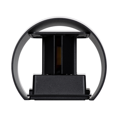 GLOBOSTAR® AXIS-R 60640 Μοντέρνο Φωτιστικό Τοίχου - Απλίκα LED 10W 1200lm 5°/60° AC 220-240V Αδιάβροχο IP65 Φυσικό Λευκό 4500K - Bridgelux COB Chip & TÜV SÜD Driver - Μαύρο Ματ - Μ10 x Π10 x Υ10cm - 5 Χρόνια Εγγύηση