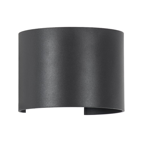 GLOBOSTAR® AXIS-R 60642 Μοντέρνο Φωτιστικό Τοίχου - Απλίκα LED 10W 1250lm 5°/60° AC 220-240V Αδιάβροχο IP65 Ψυχρό Λευκό 6000K - Bridgelux COB Chip & TÜV SÜD Driver - Γκρι Ανθρακί Ματ - Μ10 x Π10 x Υ10cm - 5 Χρόνια Εγγύηση