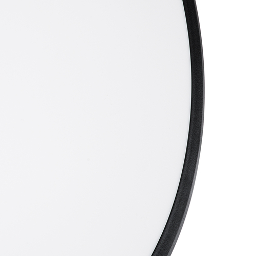 GLOBOSTAR® TUFFIN 60997 Φωτιστικό Πλαφονιέρα Οροφής LED 24W 2640lm 120° AC 220-240V Αδιάβροχο IP54 Φυσικό Λευκό 4500K - Lumileds SMD Chip - Μαύρο Ματ & Λευκό Γαλακτερό - Μ30 x Π30 x Υ6.5cm - 3 Χρόνια Εγγύηση