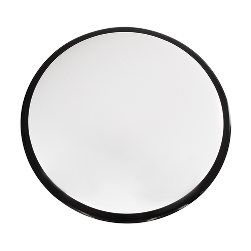 GLOBOSTAR® TUFFIN 60998 Φωτιστικό Πλαφονιέρα Οροφής LED 36W 4140lm 120° AC 220-240V Αδιάβροχο IP54 Ψυχρό Λευκό 6000K - Lumileds SMD Chip - Μαύρο Ματ & Λευκό Γαλακτερό - Μ48 x Π48 x Υ6.5cm - 3 Χρόνια Εγγύηση