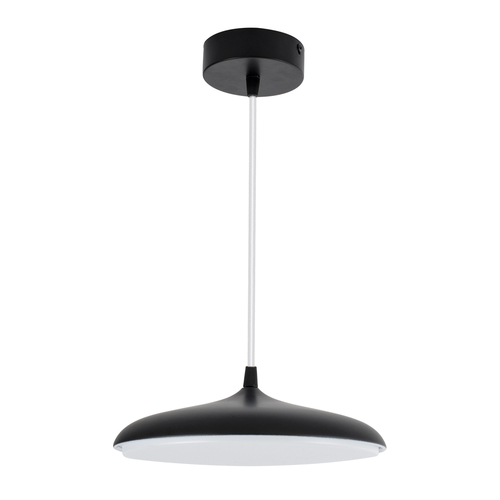 GLOBOSTAR® BARON 61251 Μοντέρνο Κρεμαστό Φωτιστικό Οροφής LED 12W 1440lm 120° AC 220-240V IP20 Ρυθμιζόμενο Λευκό CCT με On/Off 2700K/4500K/6000K - Lumileds SMD Chip - Μαύρο Ματ - Μ25 x Π25 x Υ8cm - 3 Χρόνια Εγγύηση