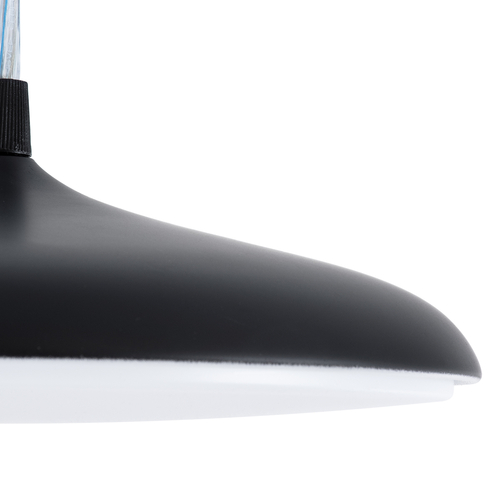 GLOBOSTAR® BARON 61251 Μοντέρνο Κρεμαστό Φωτιστικό Οροφής LED 12W 1440lm 120° AC 220-240V IP20 Ρυθμιζόμενο Λευκό CCT με On/Off 2700K/4500K/6000K - Lumileds SMD Chip - Μαύρο Ματ - Μ25 x Π25 x Υ8cm - 3 Χρόνια Εγγύηση